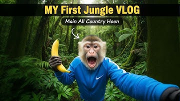 Funny Talking Monkey First Vlog | Jungle Mein Viral Vlogging | Funny Monkey Comedy | Desi Monkey