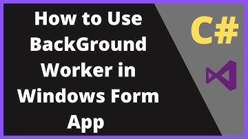 how to use backgroundworker in c# windows application