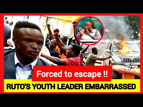 RUTO'S UDA YOUTH LEADER EMBARRASSED AS GENZ BADDIE & MBAE ALMOST SLAPPED HIM ,FORCED TO LEAVE!