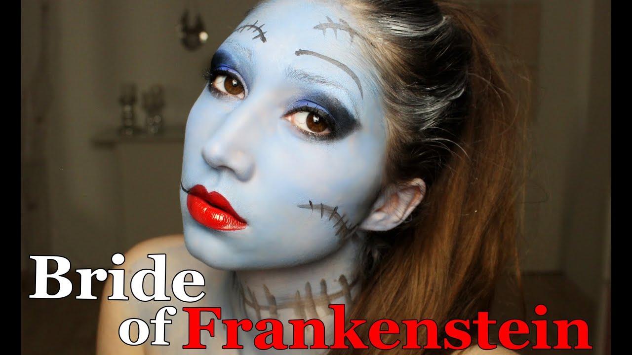 Bride of Frankenstein Halloween Make Up Tutorial | Horror Braut Frankenstein Kostüm Costume