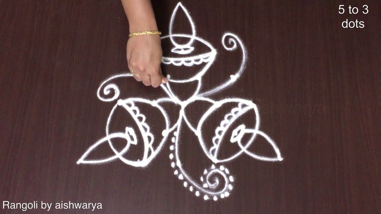 Easy Festival Diwali Kolam