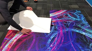How To Install A Large Floor Graphic