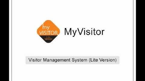 My Visitor : A free Visitor Management System