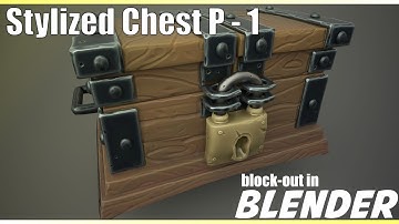 Blocking out main shape for new prop, a stylized storage chest. Stylized chest Part-1