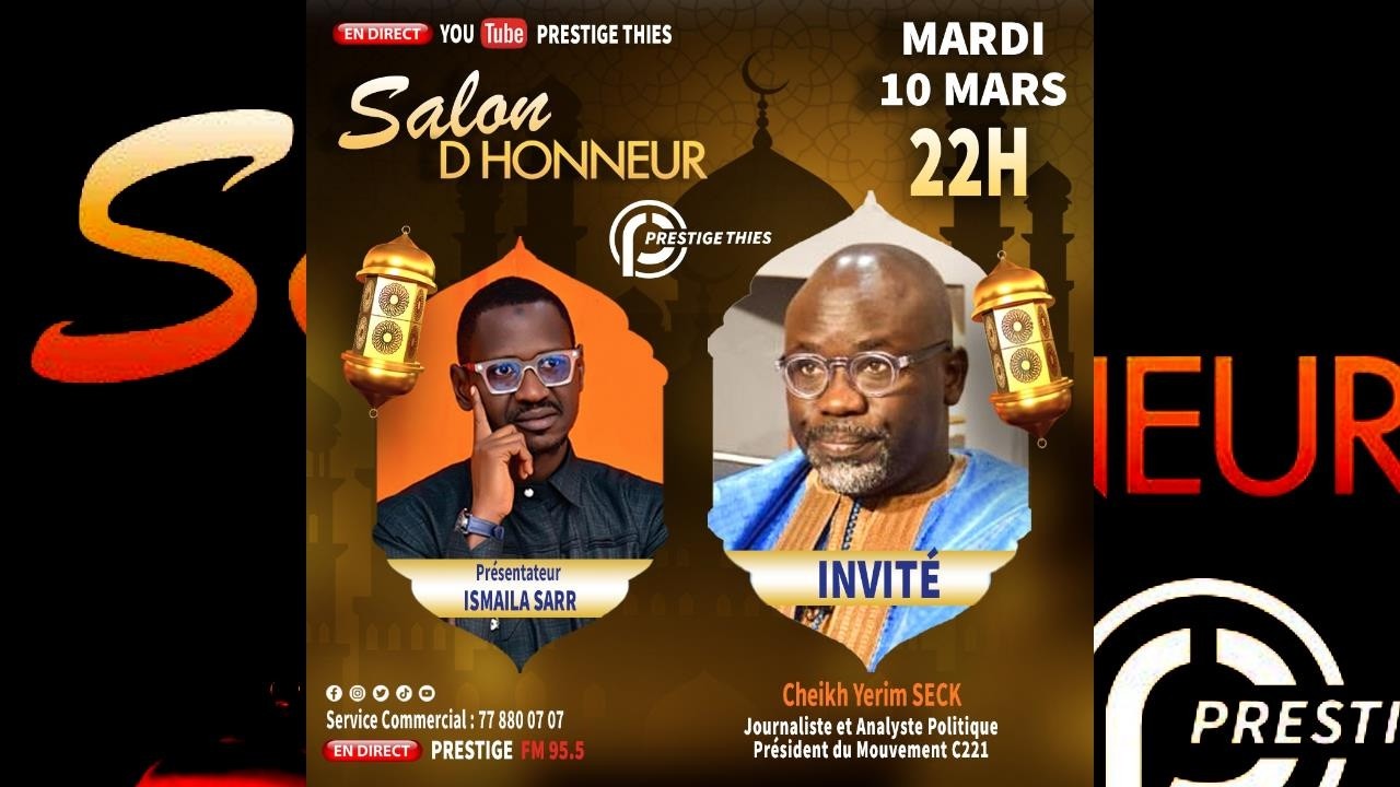 🔴LIVE - SALON D'HONNEUR DU 10/03/2026 - Pr: ISMAILA SARR - Invité Cheikh Yérim Seck, journaliste...