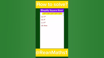 Simplify Square Root Math, #Math #maths #mathematics #squareroots #exponents #shorts