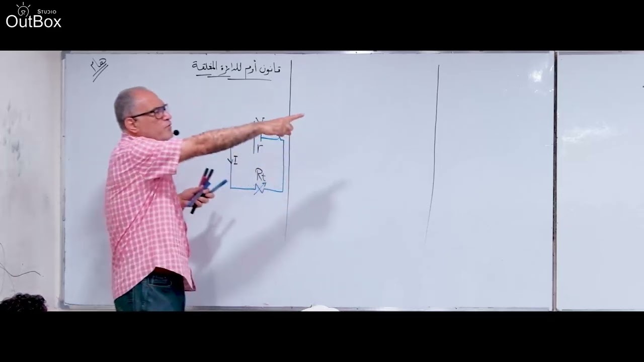 المحاضرة الثالثة عشر   قانون اوم للدائرة المغلقة