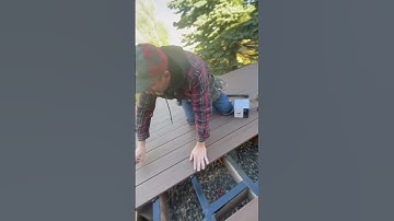 Tip, Placing a Spacer at Ends of Composite Decking to Keep Gapping Consistent
