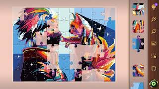 Собираем пазл с аниме в игре Любимые Пазлы (android, ios, windows, web) screenshot 5