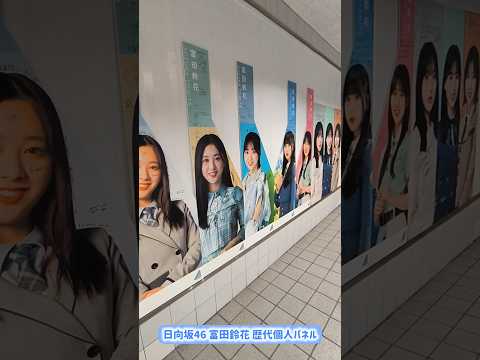 富田鈴花の歴代個人パネルたち！ #日向坂46 #富田鈴花 #すーじー #渋谷TSUTAYA #シブツタ
