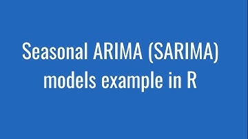 8.23: Seasonal ARIMA (SARIMA) models in R