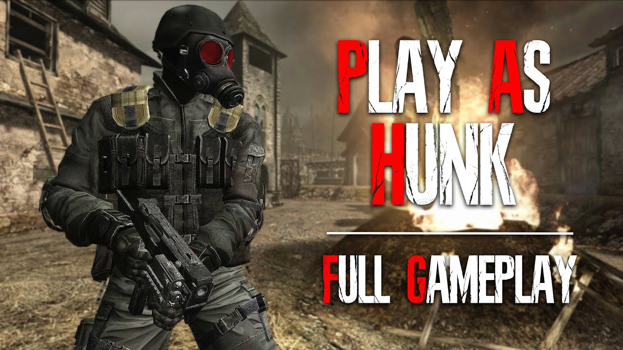 PLAY AS HUNK - FULL GAMEPLAY - Resident Evil 4 HD Project