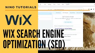 Wix SEO - Wix For Beginners - Wix Tutorial
