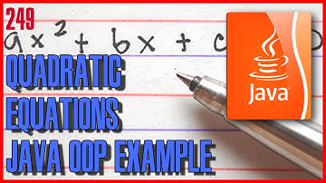 Quadratic Equations with JAVA - OOP example