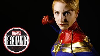 Cosplayer Marcy Schwerin Becomes Captain Marvel - Marvel Becoming