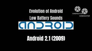 Evolution Of Android Low Battery Sounds 2002-2024