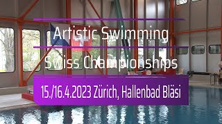 Artistic Swimming Swiss Championships 2023 Duet Free Competition