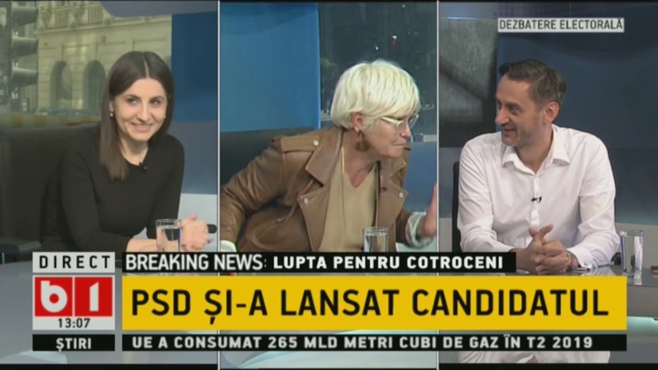 TALK B1: PSD SI-A LANSAT CANDIDATUL LA PRESEDINTIE. 12 OCT 2019. P1/2 newspaper mockup