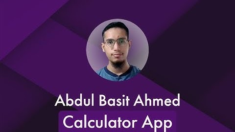 Calculator App Using HTML, CSS, Bootstrap, JavaScript.