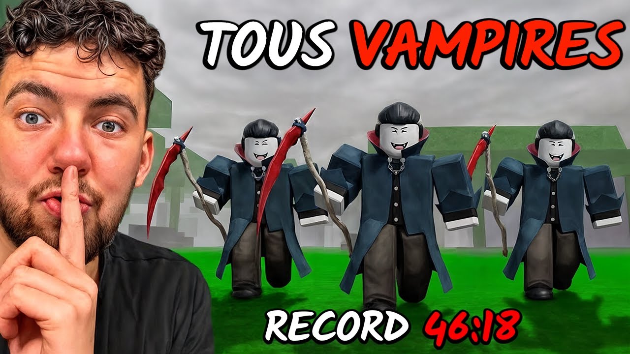 SPEEDRUN 99 Nuits avec une ÉQUIPE PRO DE VAMPIRES dans la Forêt  🧛‍♂️🌲 (record)