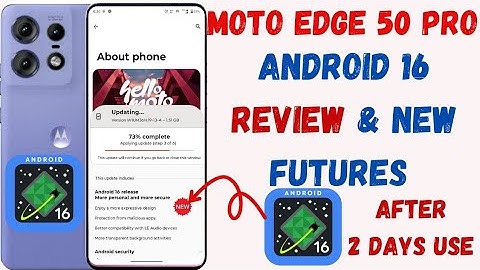 Moto Edge 50 Pro After Android 16 Update Review 🔥 And New Futures ✅ Add New App Lock And More