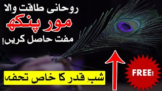 Rohani Taqat Wala Moor Pankh Free Hasil Krn | Nazar Hasad Khatam | Shab e Qadr Mehrban Ali