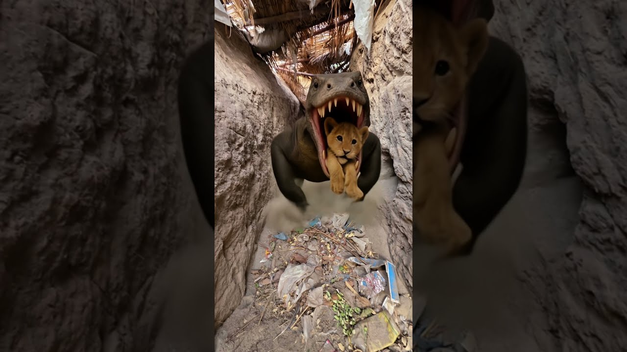 AI Animals The Lion Saved Its Cub