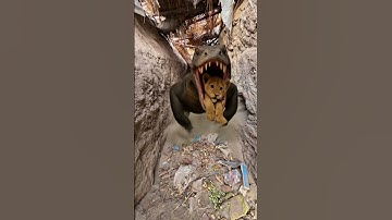 AI Animals: The lion saved its cub