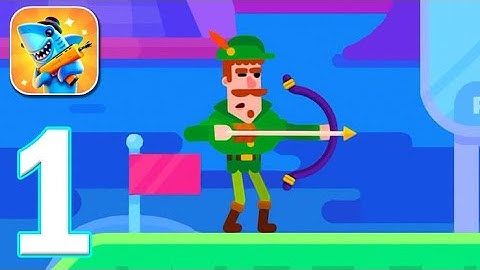 BOWMASTER - GAMEPLAY WALKTHROUGH PART 1 - DUELS: 1-9 (iOS)