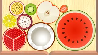 How To Math Half Fruits and Watermelon | Satisfying Video | Suika Game screenshot 5