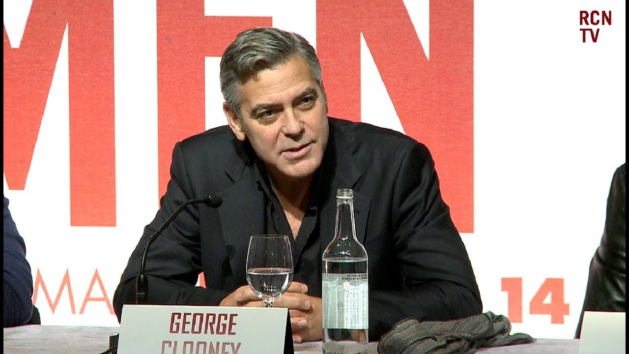 Clooney Interview The Monuments Men Premiere YouTube