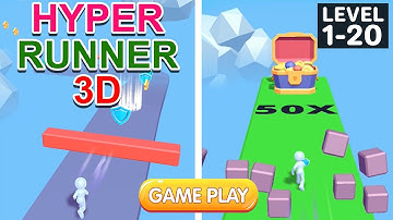 Hyper Runner 3D Gameplay Walkthrough Level 1 - 20 || Best Gameplay Videos