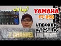 Gambar cover Unboxing and Testing YAMAHA F7-USB 7 channel mixer | OWEL TV