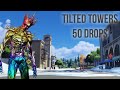 50 drops  tilted towers