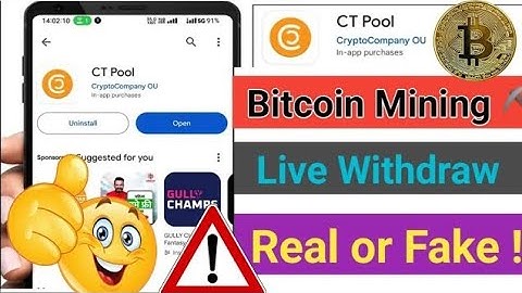 CT POOL ⛏️ - 1 USDT withdrawal Proof : Crypto Tab Cloud mining App Review -Real and Fake free mining