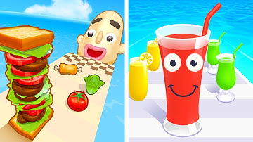 Sandwich Runner vs Juice Run🍊🍋🍌Walkthrough Max Gameplay ET2113