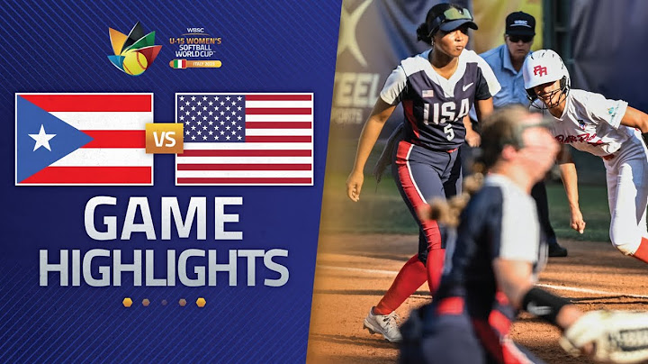 HIGHLIGHTS | 🇵🇷 Puerto Rico vs 🇺🇸 USA | WBSC U-15 Women's Softball World Cup 2025