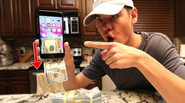PRINTING MONEY FROM IPHONE 8 SECRET! | David Vlas