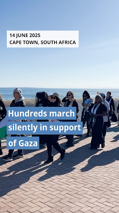 Cape Town mothers in silent march for Gaza