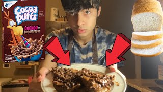 I MADE COCOA PUFFS FLAVORED BREAD *HABIBIS COOKING SHOW*