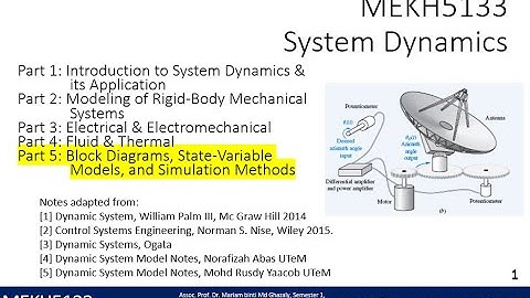 State-Variable Models (Part 2)