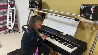 Let It Go - Frozen, Disney Piano, Age7 ありのままで 初級アレンジ ディズニー ピアノ 莉々 7歳