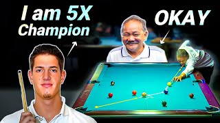 Young PLAYER Thinks He Can OUTMATCH the 62-Year Old EFREN REYES