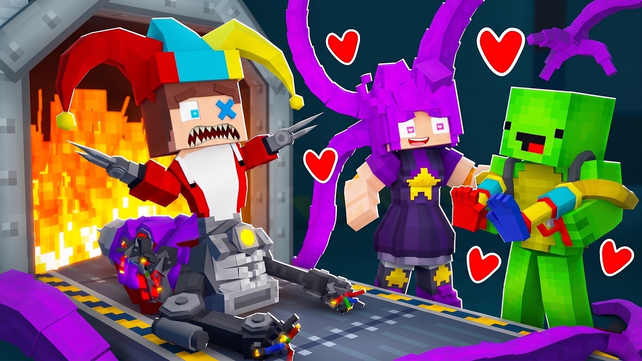Mikey PLAYER Stole JJ`s PROTOTYPE GIRL - Sad Love Story - Maizen Minecraft Animation