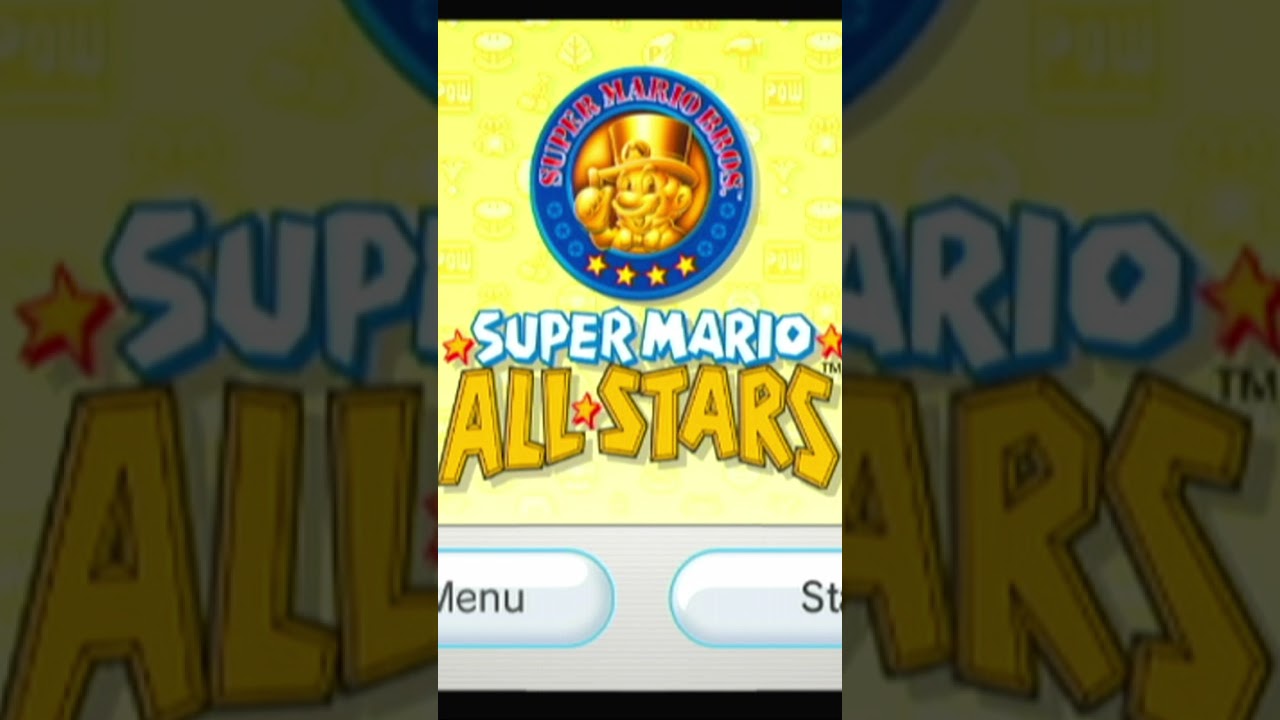 Super Mario All Stars on Wii