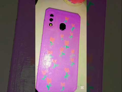 DIY phone cover painting 🎨 #art #diy #phonecoverart