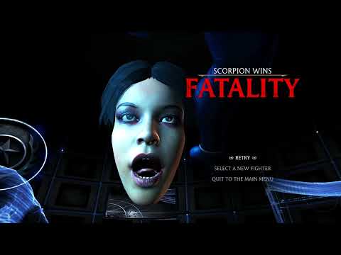 MKXL Scorpion Stop Ahead Fatality on Kitana All Skins Ryona Free Cam