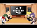 MHA react to MLB (Episode 2.5?) | GachaStudio Luna