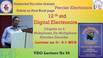 4 :1 Multiplexer  using rotary switch and  using basic gates by Milind Dhodare JSM Alibag
