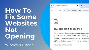 How to Fix "This Site Can